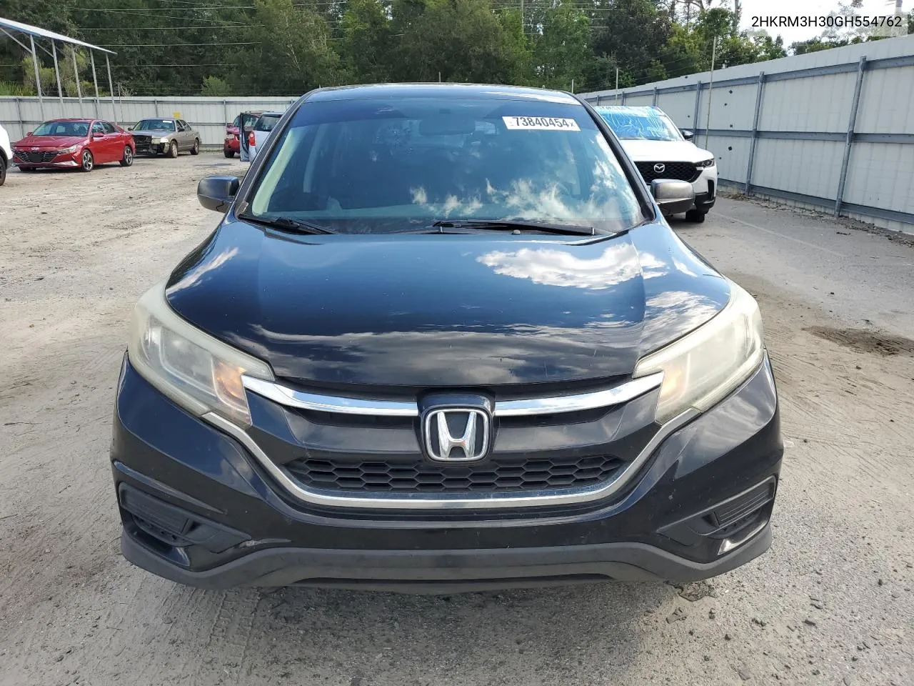 2016 Honda Cr-V Lx VIN: 2HKRM3H30GH554762 Lot: 73840454