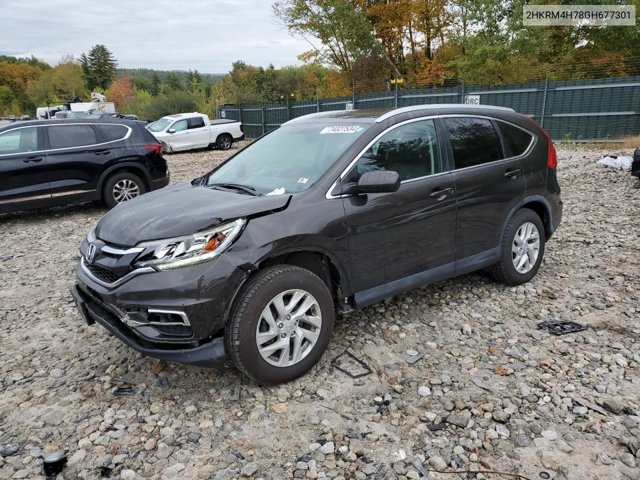 2016 Honda Cr-V Exl VIN: 2HKRM4H78GH677301 Lot: 74327534