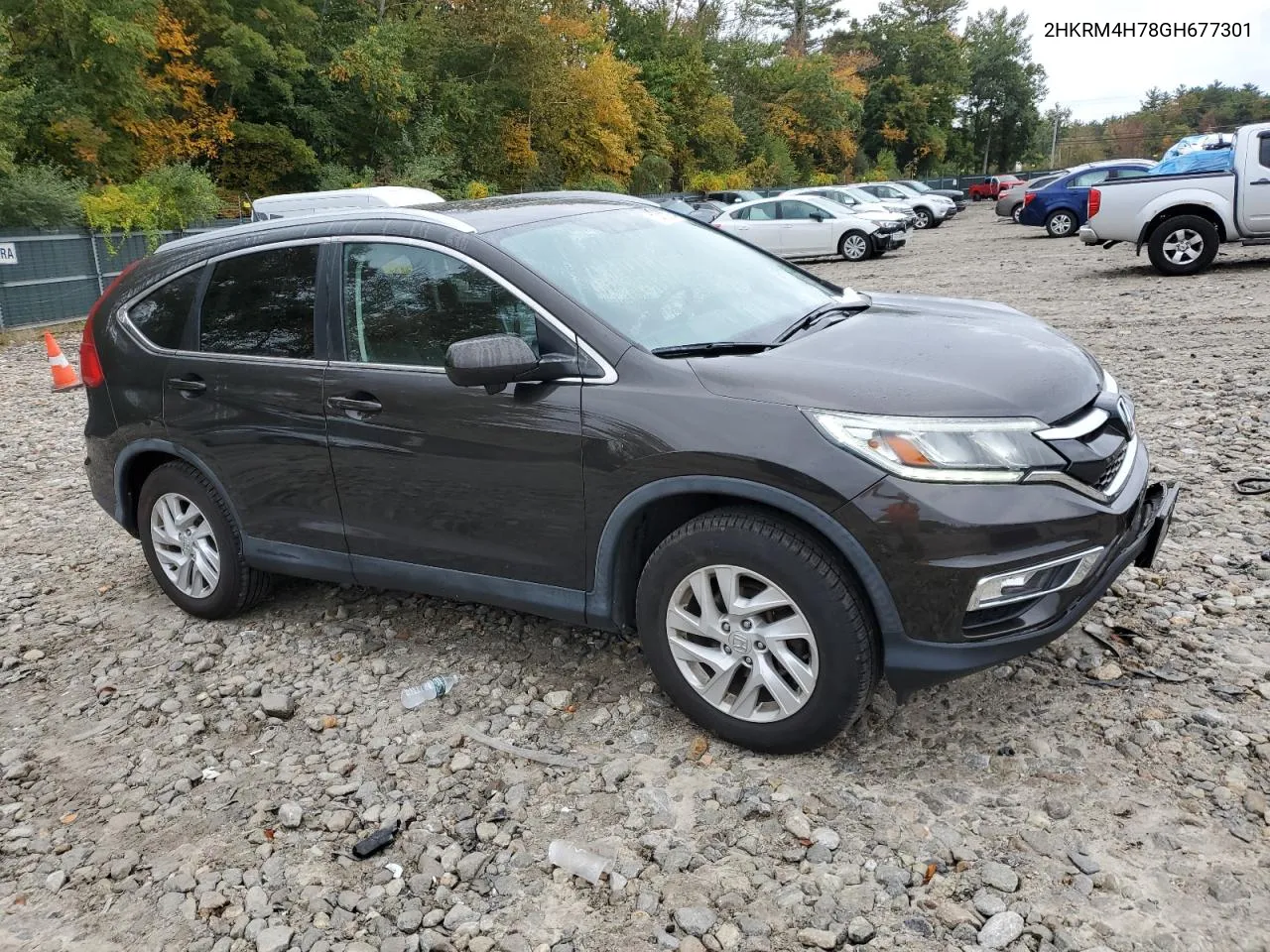 2016 Honda Cr-V Exl VIN: 2HKRM4H78GH677301 Lot: 74327534