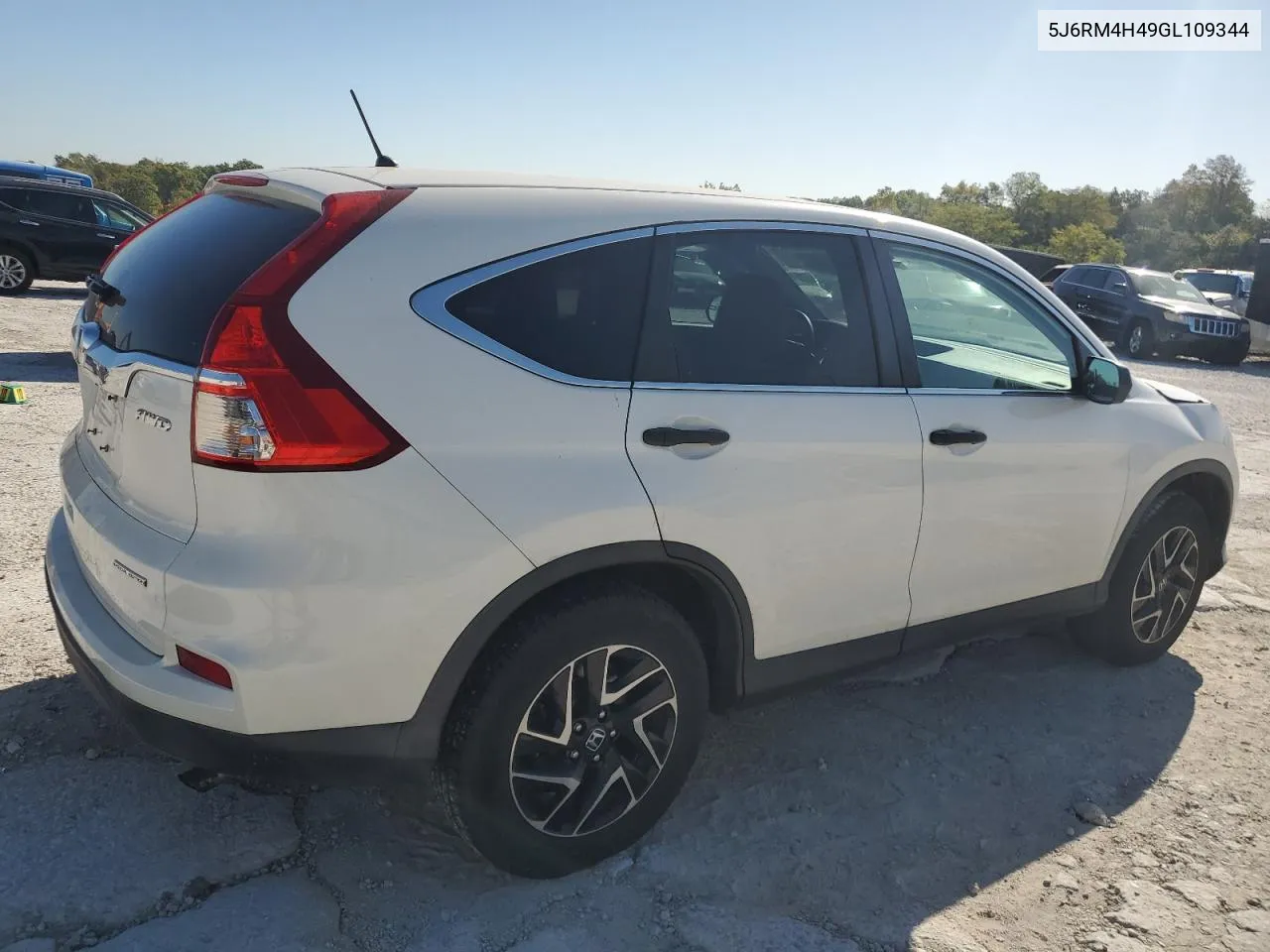 2016 Honda Cr-V Se VIN: 5J6RM4H49GL109344 Lot: 74929094