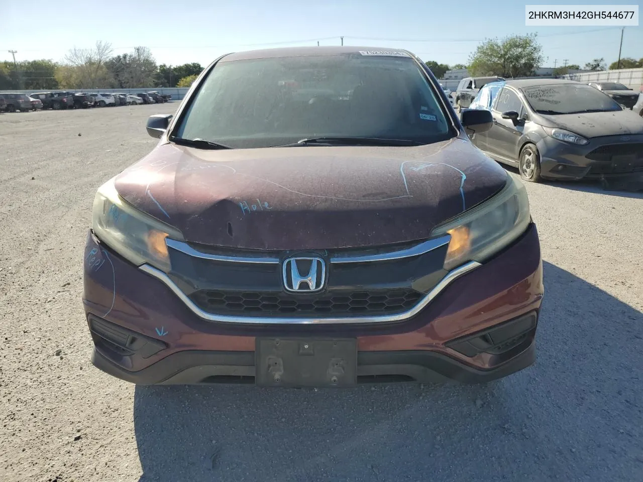 2016 Honda Cr-V Se VIN: 2HKRM3H42GH544677 Lot: 75230354