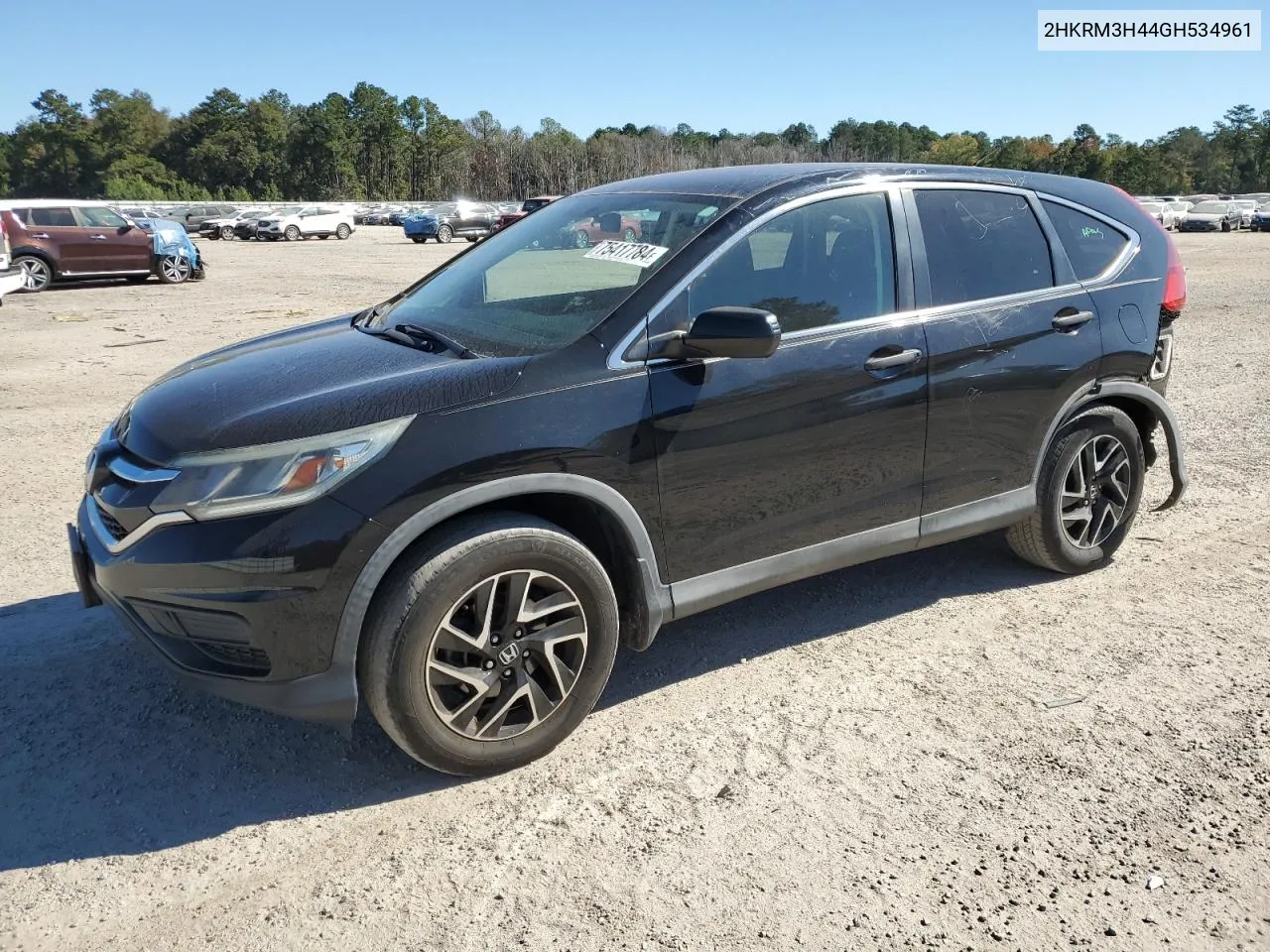 2016 Honda Cr-V Se VIN: 2HKRM3H44GH534961 Lot: 75417784