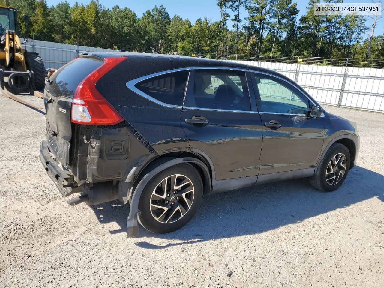 2016 Honda Cr-V Se VIN: 2HKRM3H44GH534961 Lot: 75417784