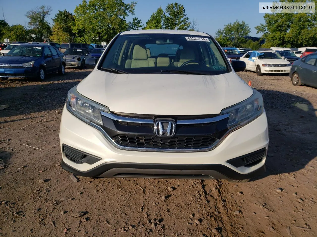 2016 Honda Cr-V Lx VIN: 5J6RM4H3XGL113510 Lot: 75525964