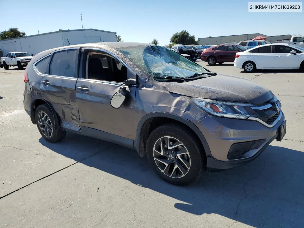 2016 Honda Cr-V Se VIN: 2HKRM4H47GH639208 Lot: 75693634