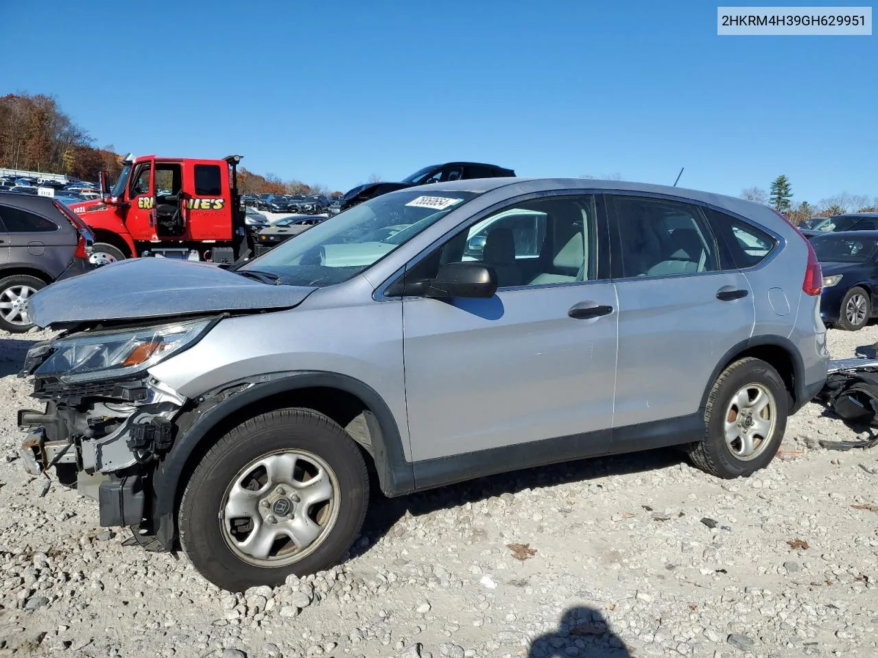 2016 Honda Cr-V Lx VIN: 2HKRM4H39GH629951 Lot: 75850654