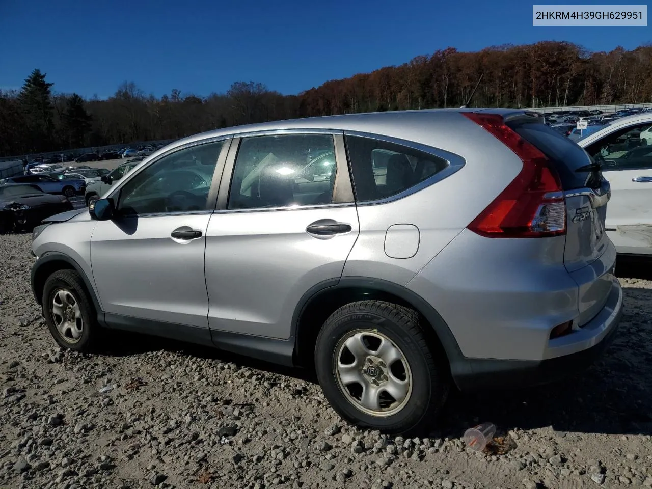 2016 Honda Cr-V Lx VIN: 2HKRM4H39GH629951 Lot: 75850654