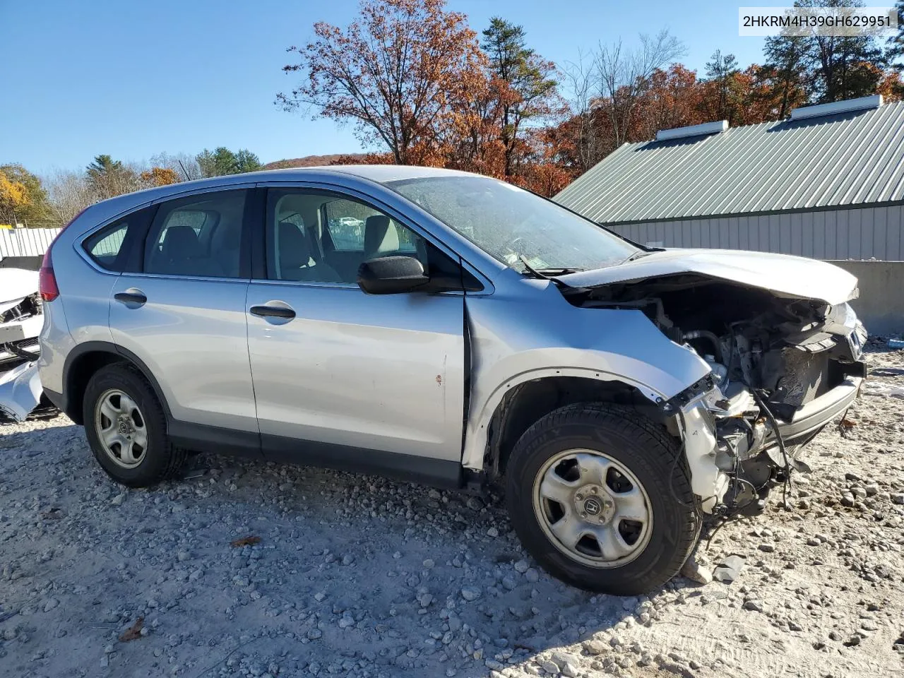 2016 Honda Cr-V Lx VIN: 2HKRM4H39GH629951 Lot: 75850654