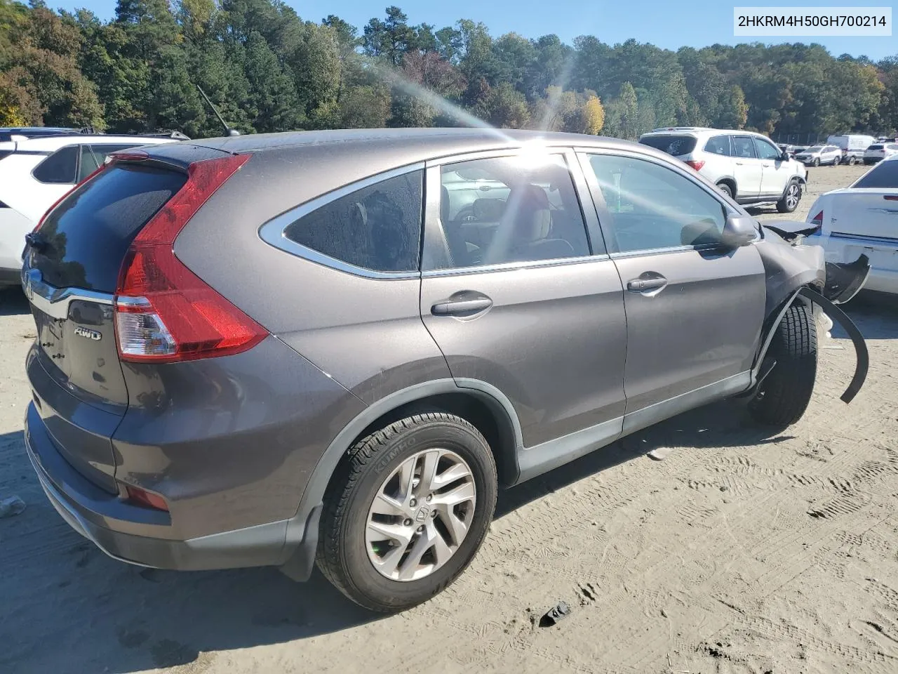 2016 Honda Cr-V Ex VIN: 2HKRM4H50GH700214 Lot: 75980594