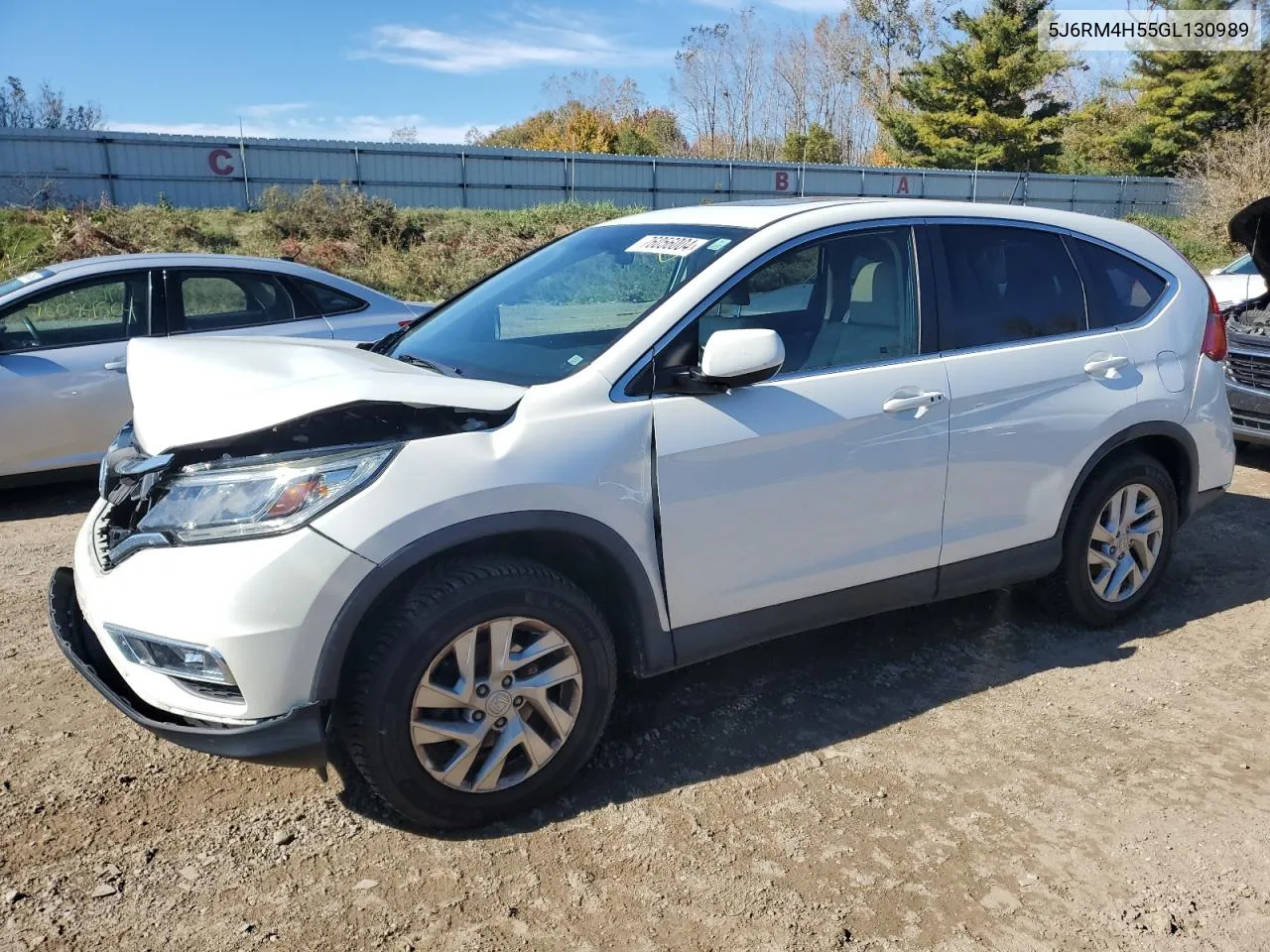 2016 Honda Cr-V Ex VIN: 5J6RM4H55GL130989 Lot: 76056004