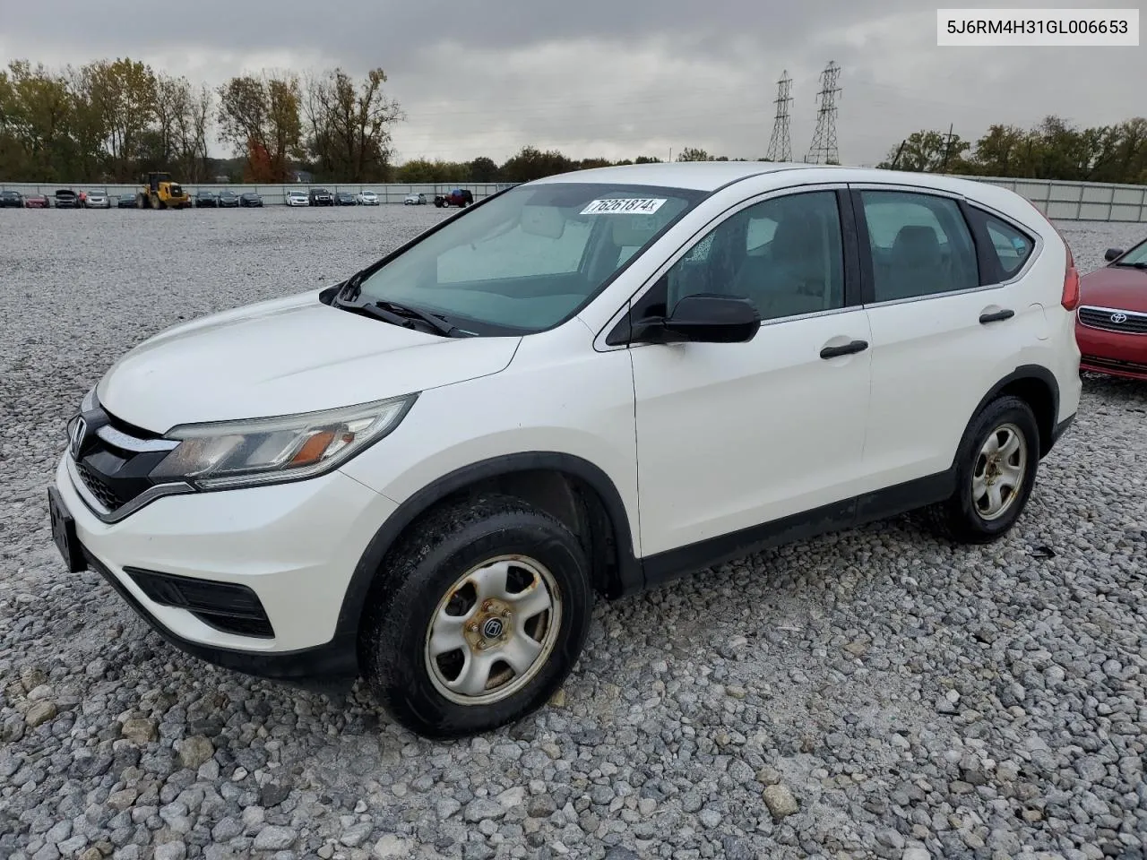 5J6RM4H31GL006653 2016 Honda Cr-V Lx