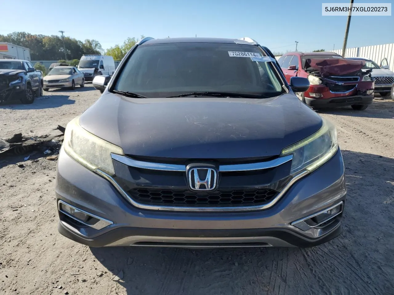 2016 Honda Cr-V Exl VIN: 5J6RM3H7XGL020273 Lot: 76286114