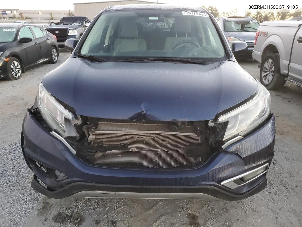 2016 Honda Cr-V Ex VIN: 3CZRM3H56GG719105 Lot: 76775454