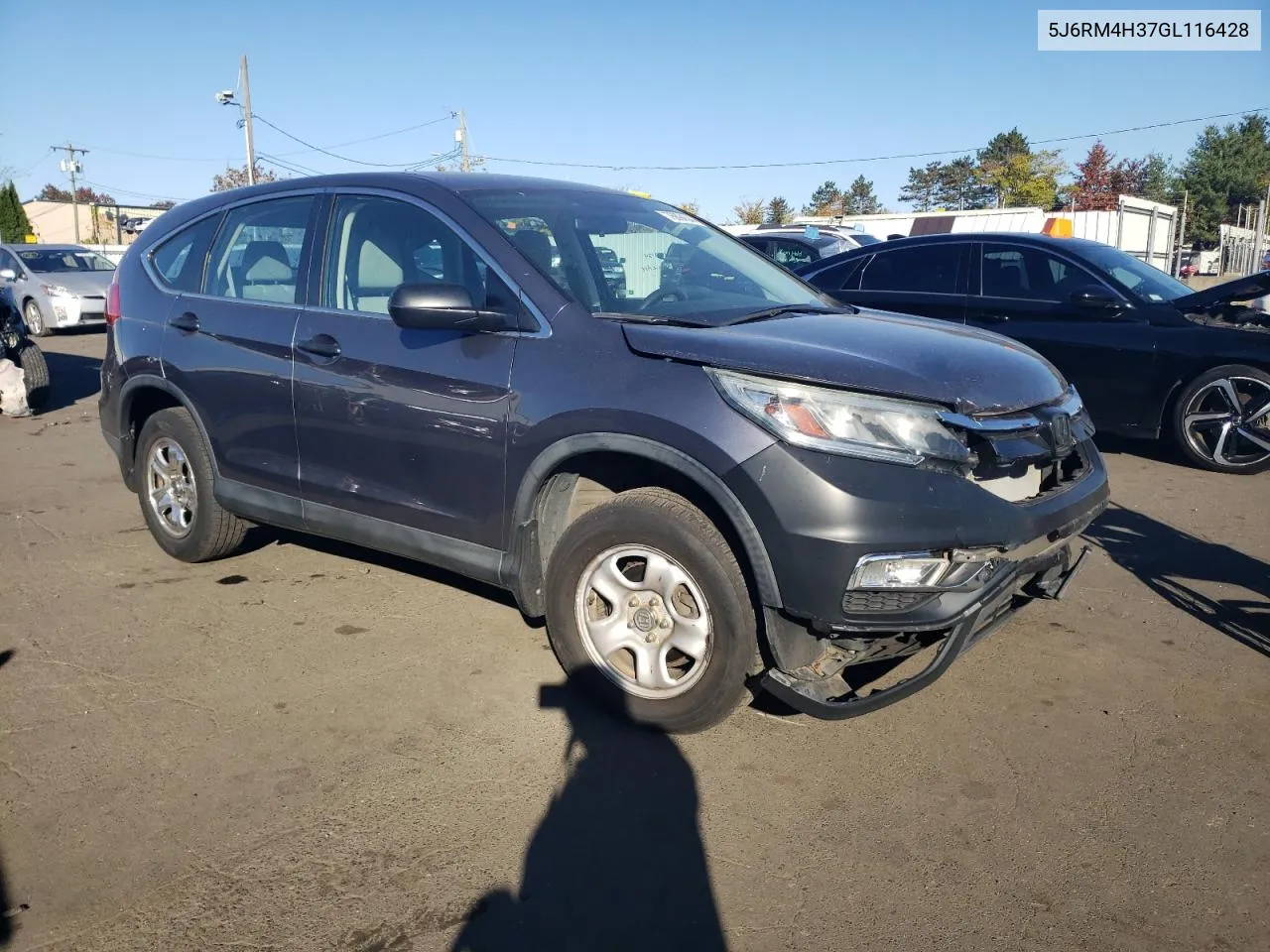 2016 Honda Cr-V Lx VIN: 5J6RM4H37GL116428 Lot: 76894544