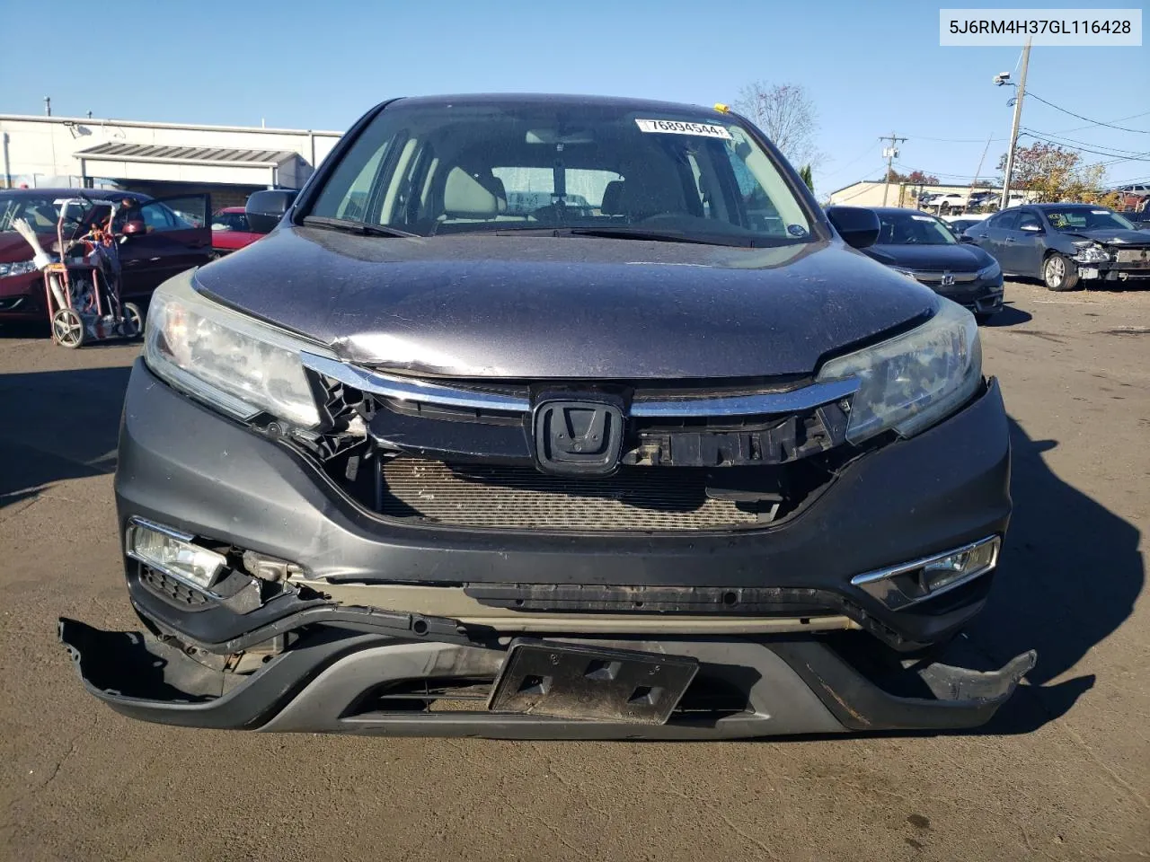 2016 Honda Cr-V Lx VIN: 5J6RM4H37GL116428 Lot: 76894544