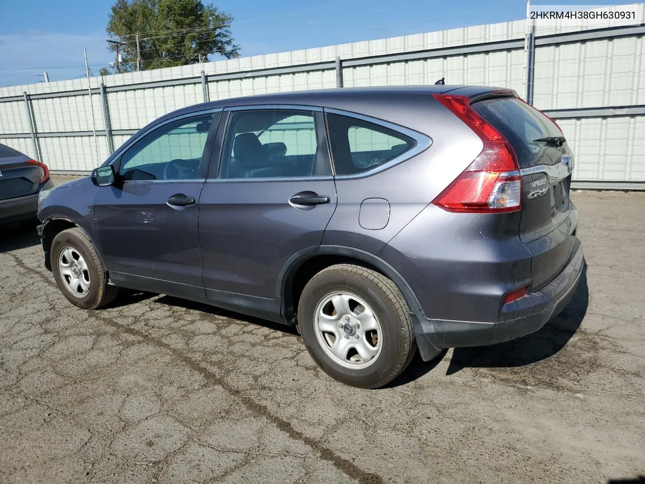 2016 Honda Cr-V Lx VIN: 2HKRM4H38GH630931 Lot: 76957064