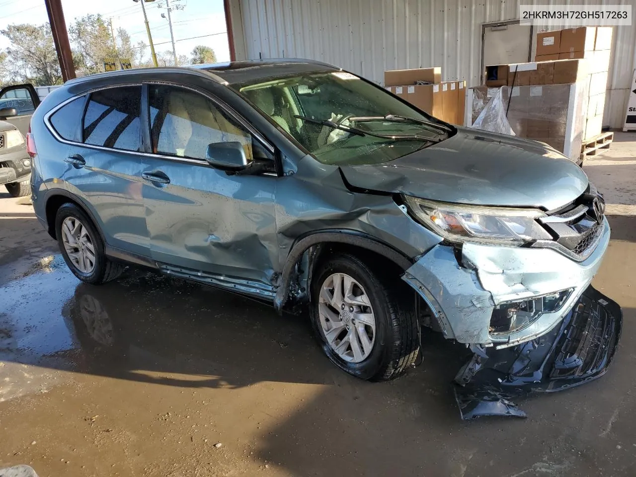 2016 Honda Cr-V Exl VIN: 2HKRM3H72GH517263 Lot: 77085434