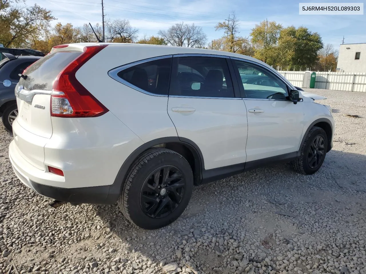 2016 Honda Cr-V Ex VIN: 5J6RM4H52GL089303 Lot: 77480424