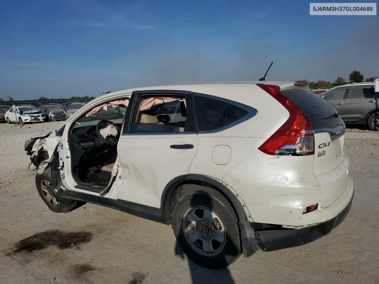 2016 Honda Cr-V Lx VIN: 5J6RM3H37GL004688 Lot: 77554924