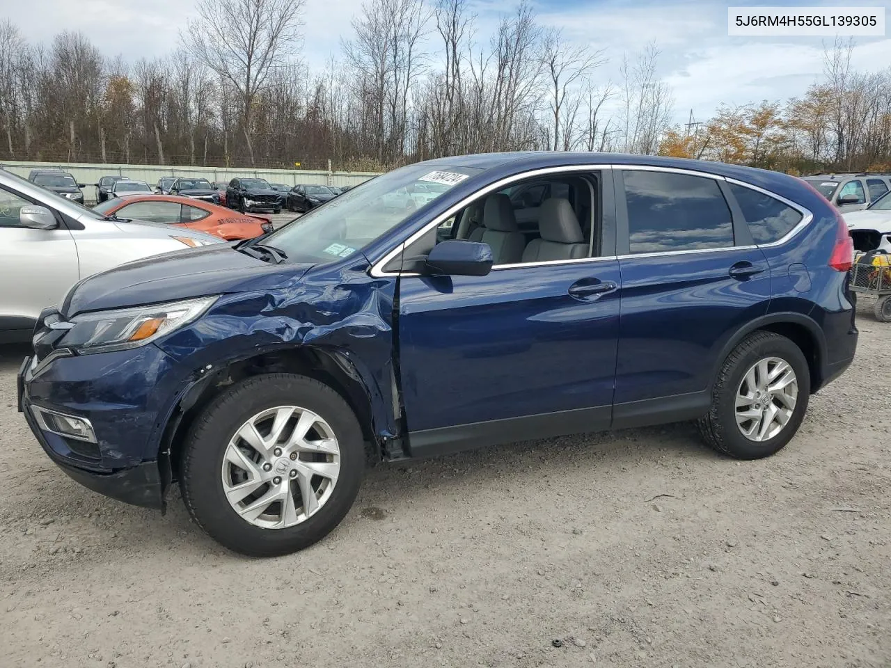 2016 Honda Cr-V Ex VIN: 5J6RM4H55GL139305 Lot: 77684724