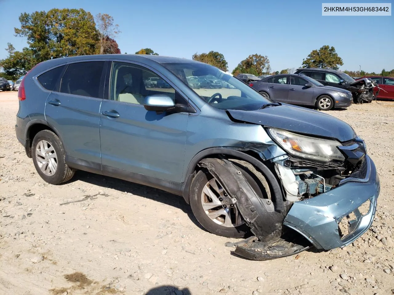 2016 Honda Cr-V Ex VIN: 2HKRM4H53GH683442 Lot: 77742334