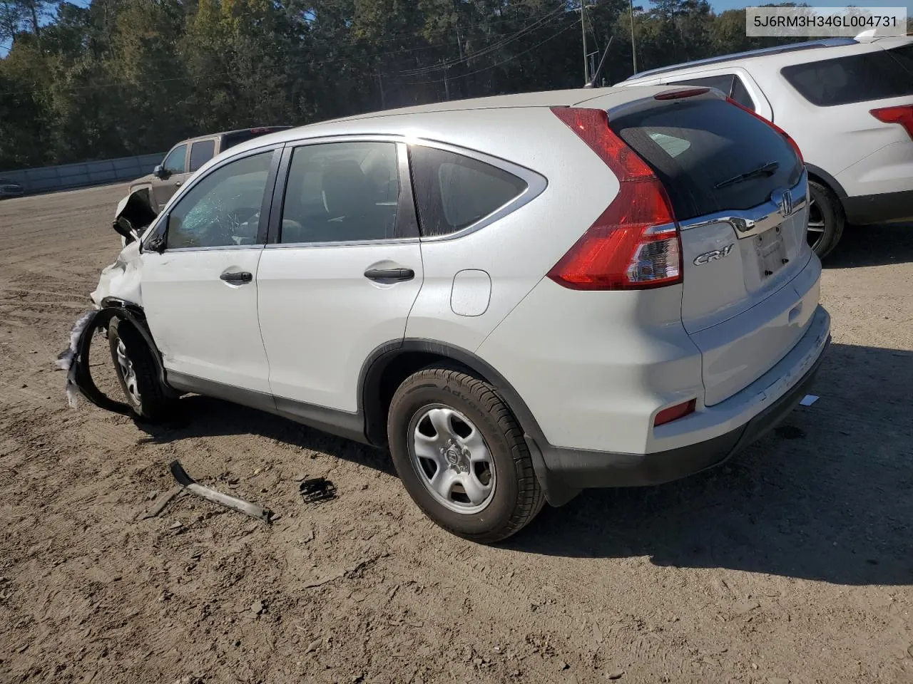 2016 Honda Cr-V Lx VIN: 5J6RM3H34GL004731 Lot: 77744244