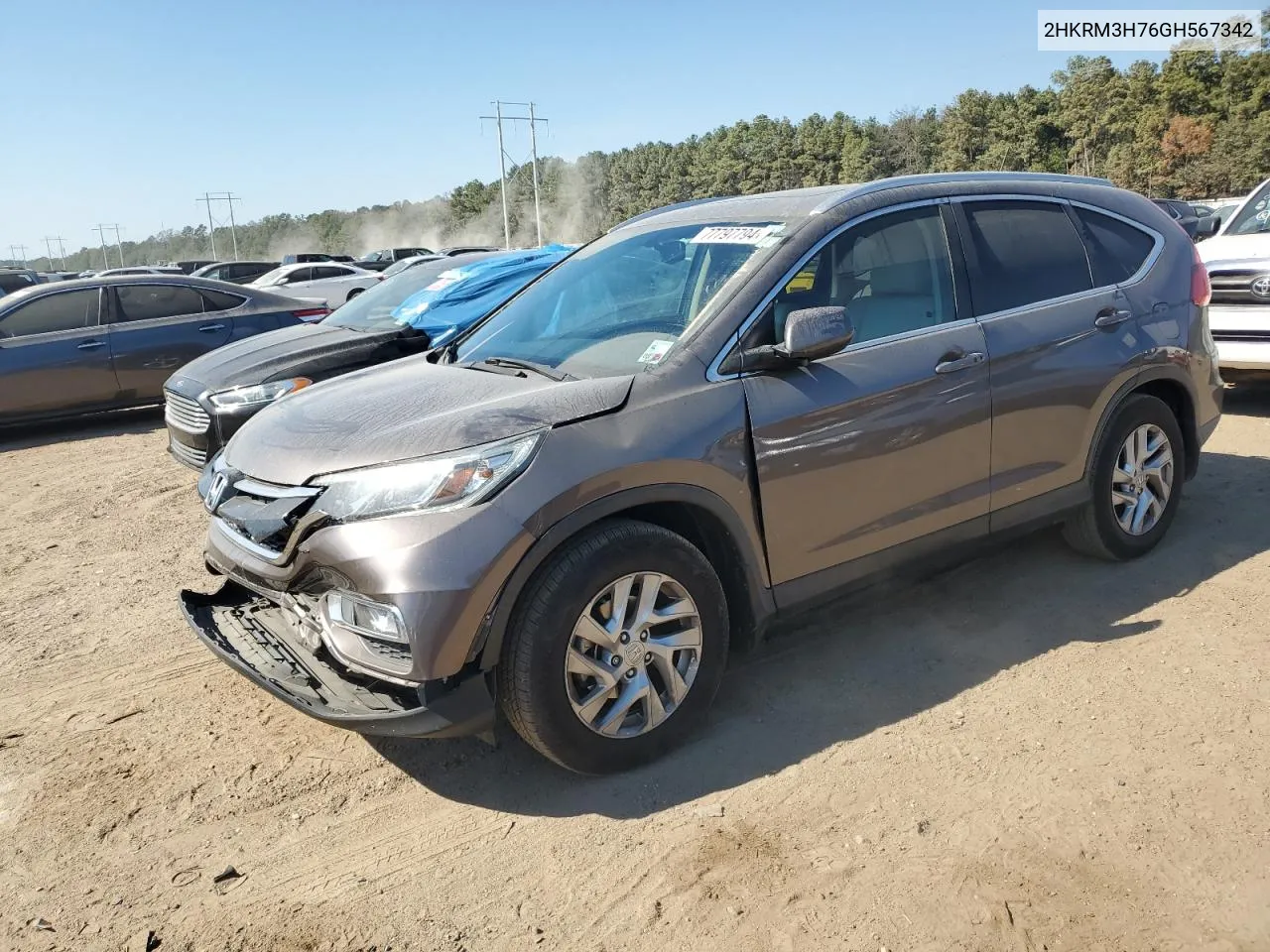 2HKRM3H76GH567342 2016 Honda Cr-V Exl