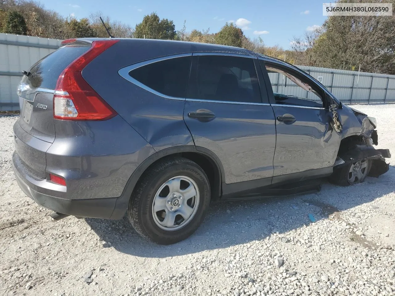 2016 Honda Cr-V Lx VIN: 5J6RM4H38GL062590 Lot: 77974614