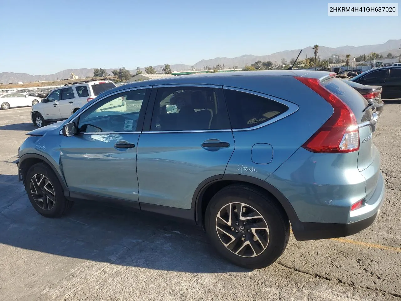 2016 Honda Cr-V Se VIN: 2HKRM4H41GH637020 Lot: 77993324