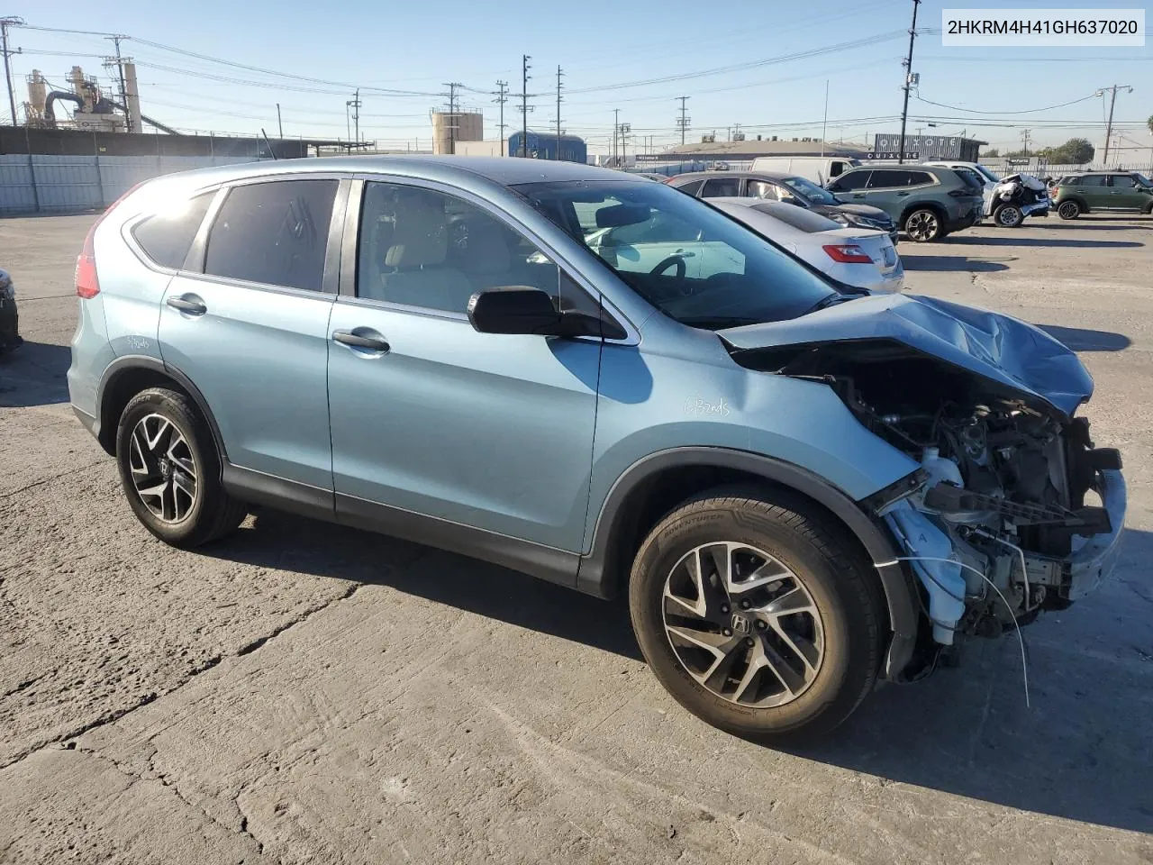 2016 Honda Cr-V Se VIN: 2HKRM4H41GH637020 Lot: 77993324