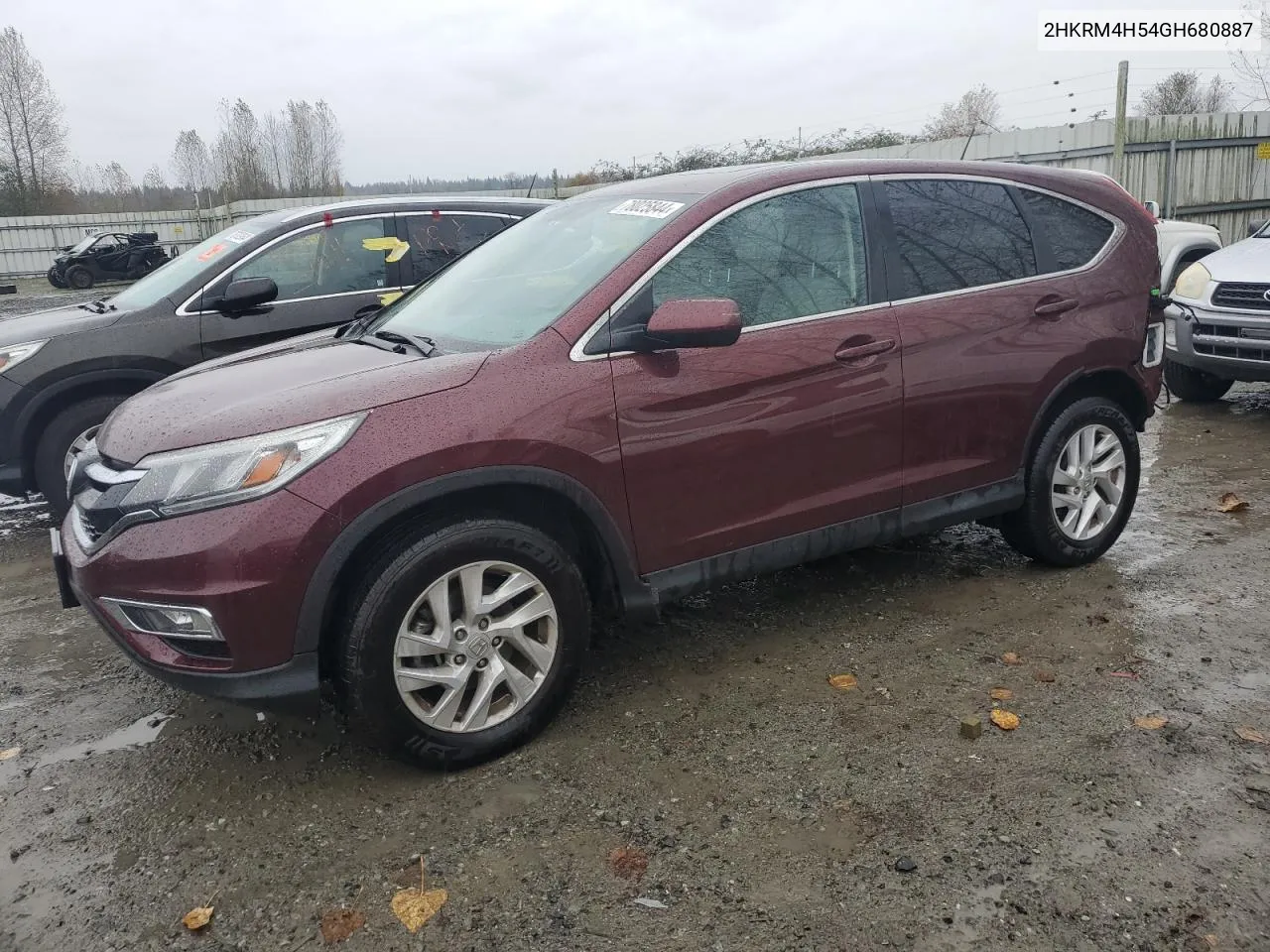 2016 Honda Cr-V Ex VIN: 2HKRM4H54GH680887 Lot: 78025844