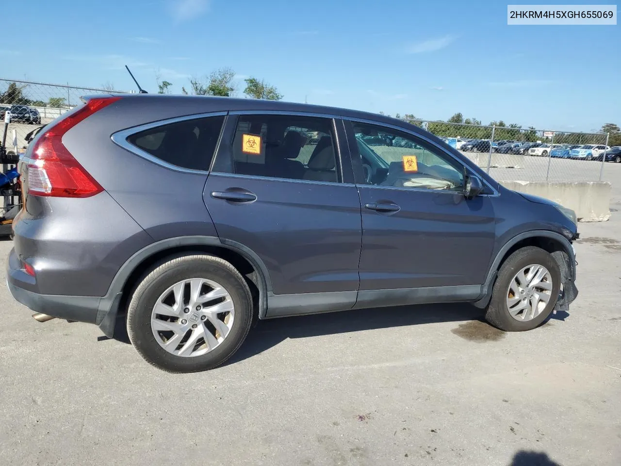 2016 Honda Cr-V Ex VIN: 2HKRM4H5XGH655069 Lot: 78083034