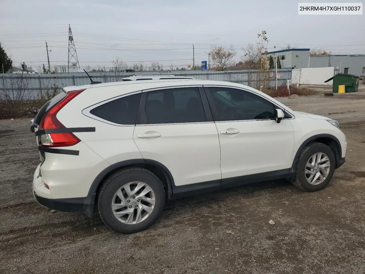 2016 Honda Cr-V Exl VIN: 2HKRM4H7XGH110037 Lot: 78100234