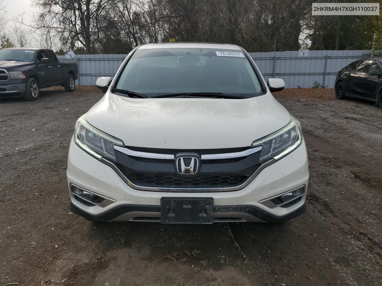 2016 Honda Cr-V Exl VIN: 2HKRM4H7XGH110037 Lot: 78100234