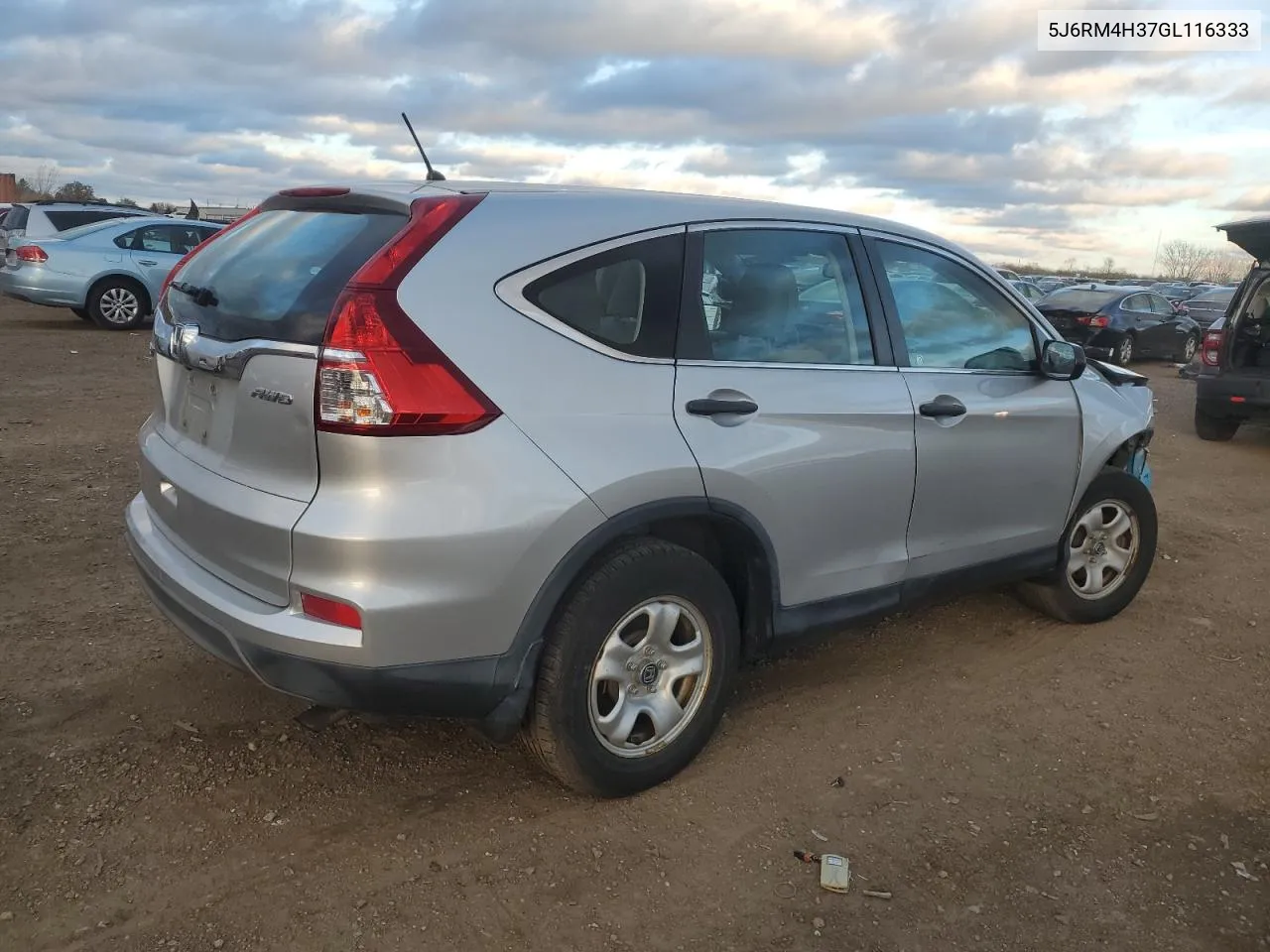 2016 Honda Cr-V Lx VIN: 5J6RM4H37GL116333 Lot: 78192874