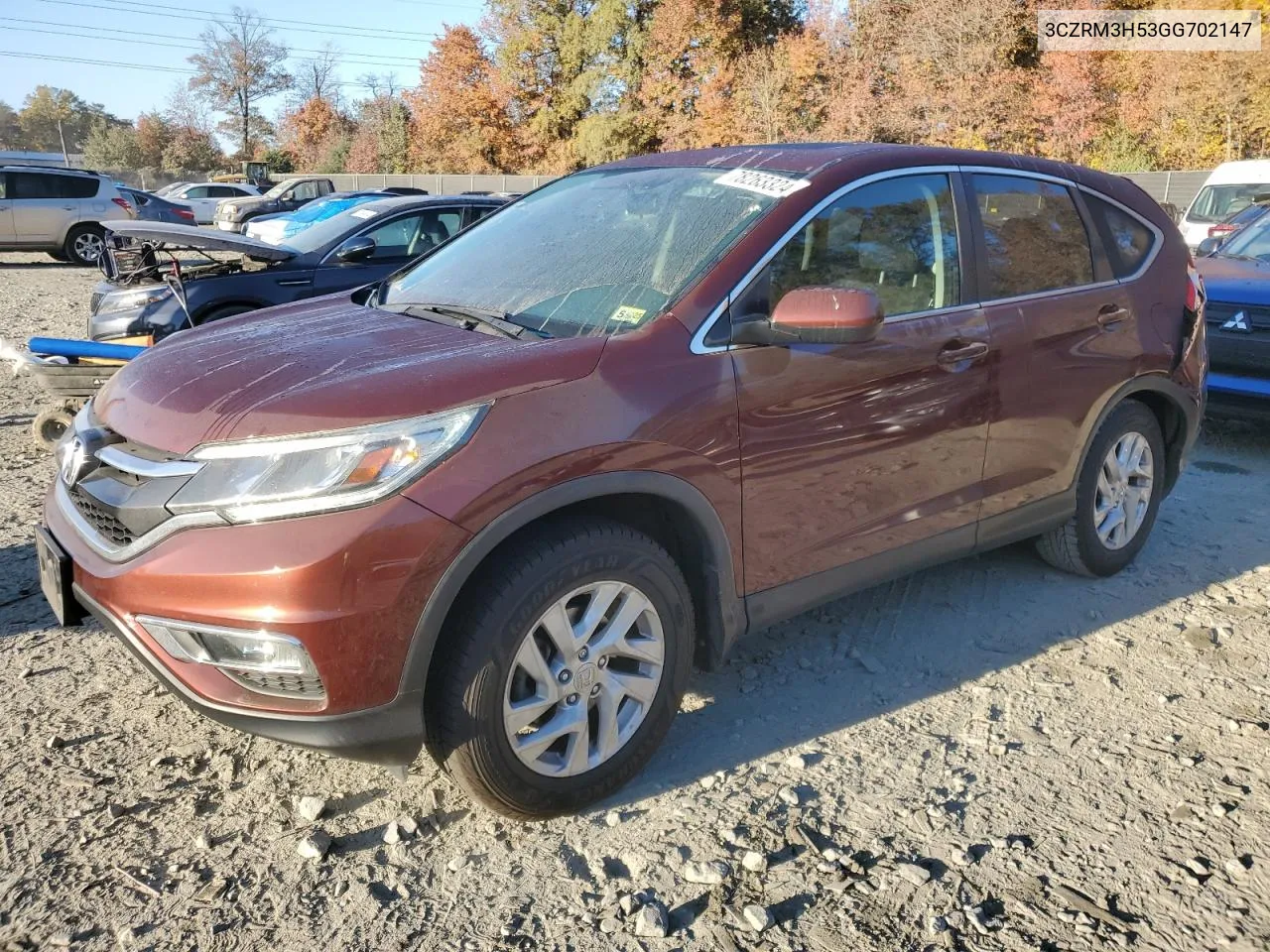 2016 Honda Cr-V Ex VIN: 3CZRM3H53GG702147 Lot: 78263324