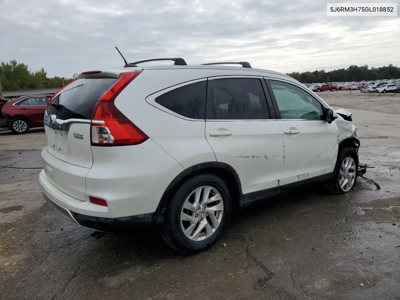 2016 Honda Cr-V Exl VIN: 5J6RM3H75GL018852 Lot: 78602384