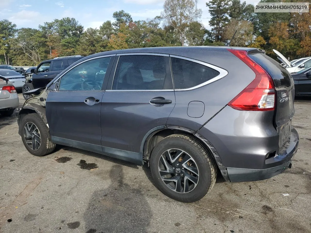 2016 Honda Cr-V Se VIN: 2HKRM4H43GH705219 Lot: 78670324