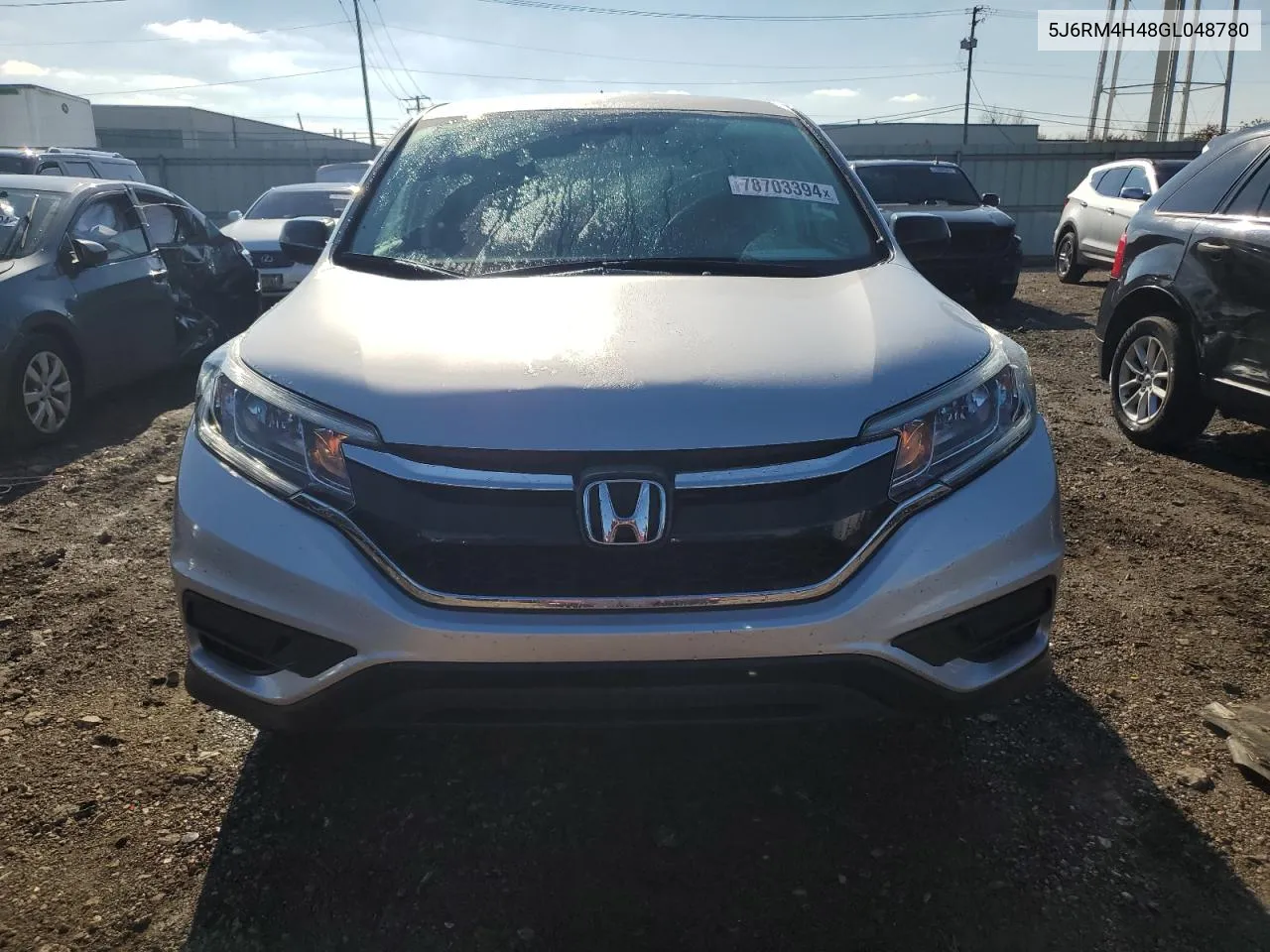 2016 Honda Cr-V Se VIN: 5J6RM4H48GL048780 Lot: 78703394