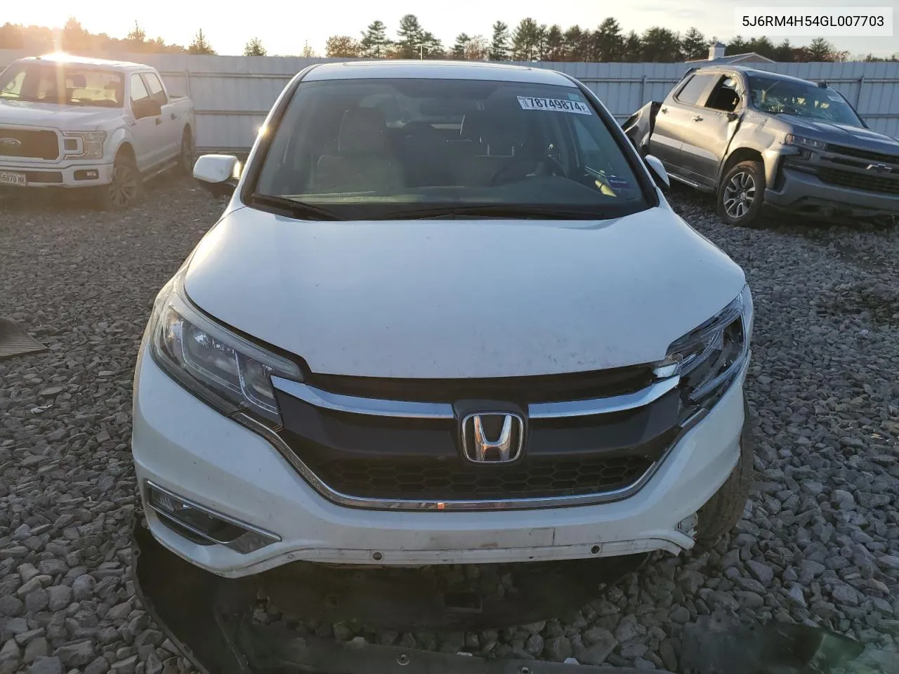 2016 Honda Cr-V Ex VIN: 5J6RM4H54GL007703 Lot: 78749874