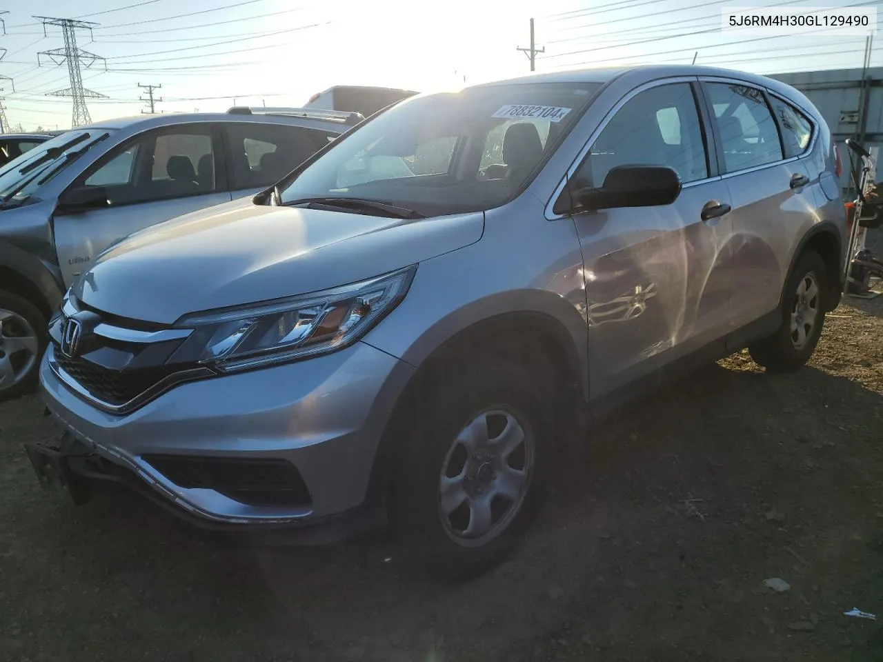 2016 Honda Cr-V Lx VIN: 5J6RM4H30GL129490 Lot: 78832104