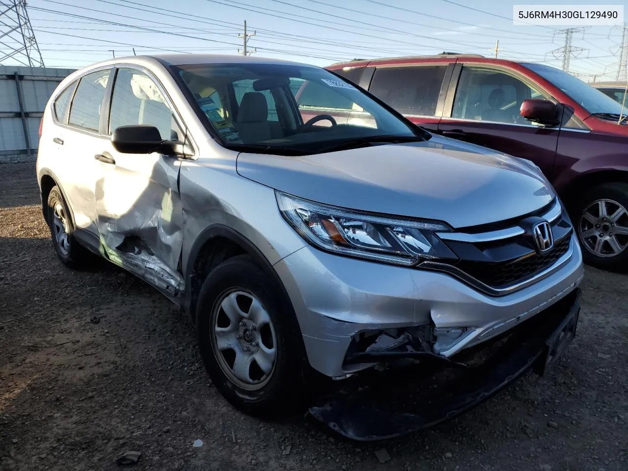 2016 Honda Cr-V Lx VIN: 5J6RM4H30GL129490 Lot: 78832104