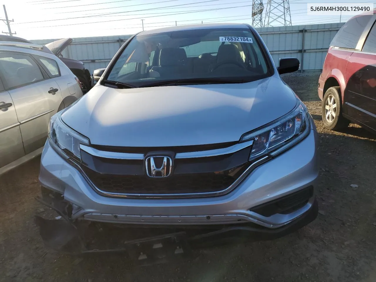 2016 Honda Cr-V Lx VIN: 5J6RM4H30GL129490 Lot: 78832104