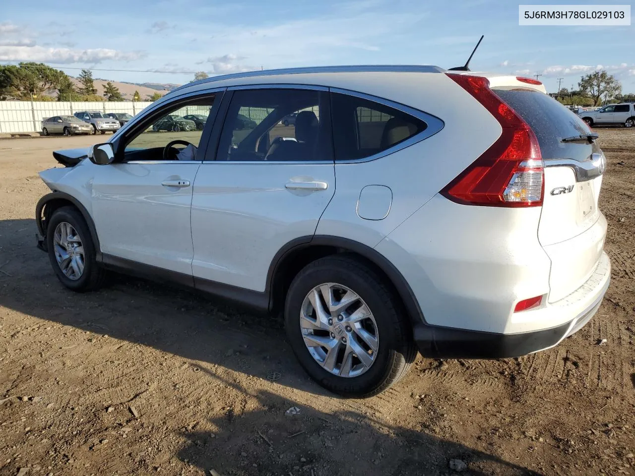 2016 Honda Cr-V Exl VIN: 5J6RM3H78GL029103 Lot: 78956354