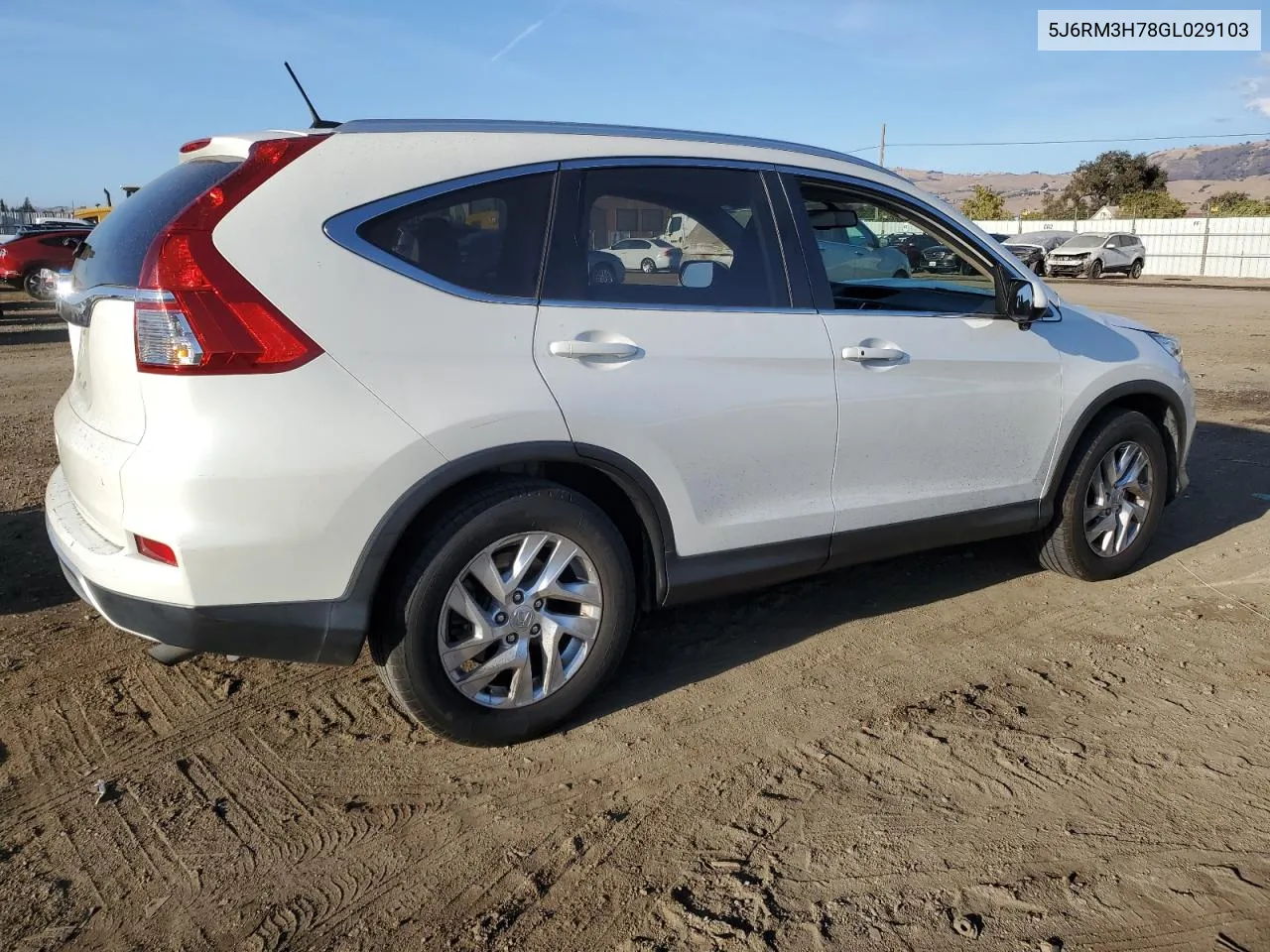 2016 Honda Cr-V Exl VIN: 5J6RM3H78GL029103 Lot: 78956354