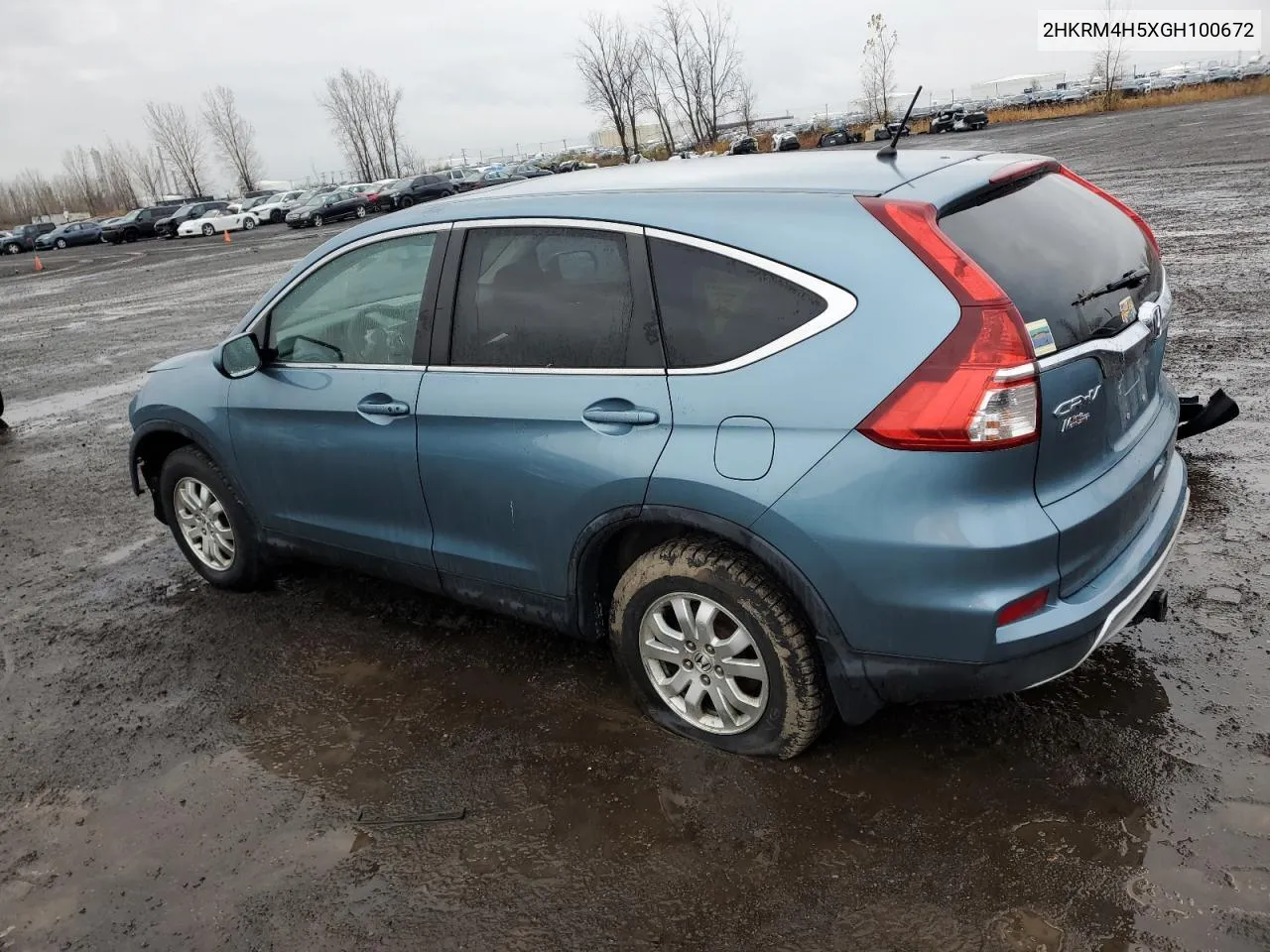 2016 Honda Cr-V Ex VIN: 2HKRM4H5XGH100672 Lot: 79179374