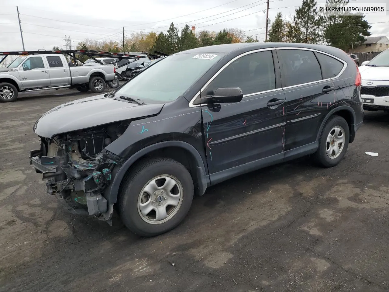 2016 Honda Cr-V Lx VIN: 2HKRM4H39GH689065 Lot: 79254234