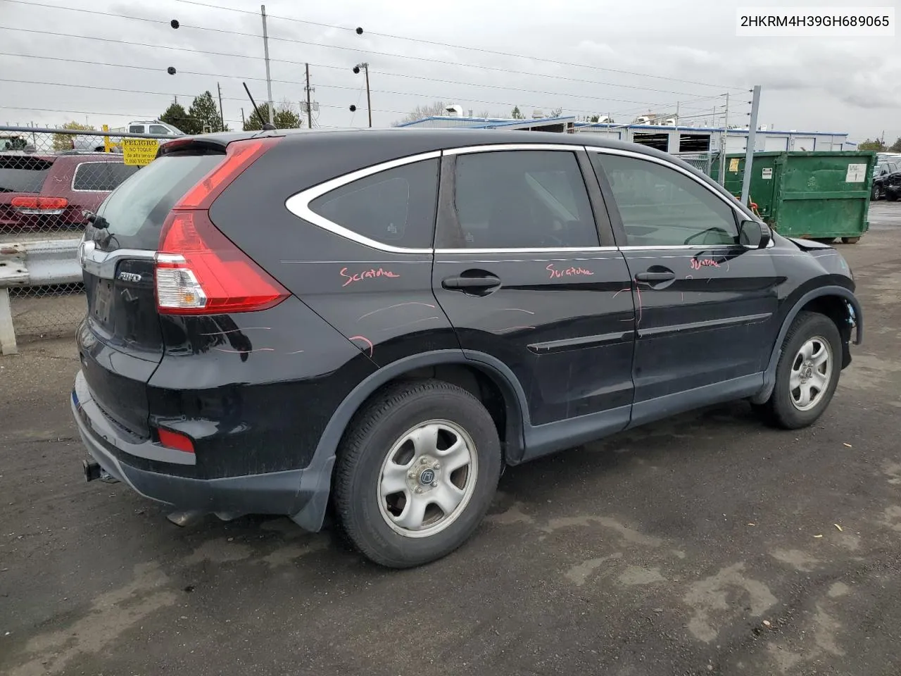 2016 Honda Cr-V Lx VIN: 2HKRM4H39GH689065 Lot: 79254234