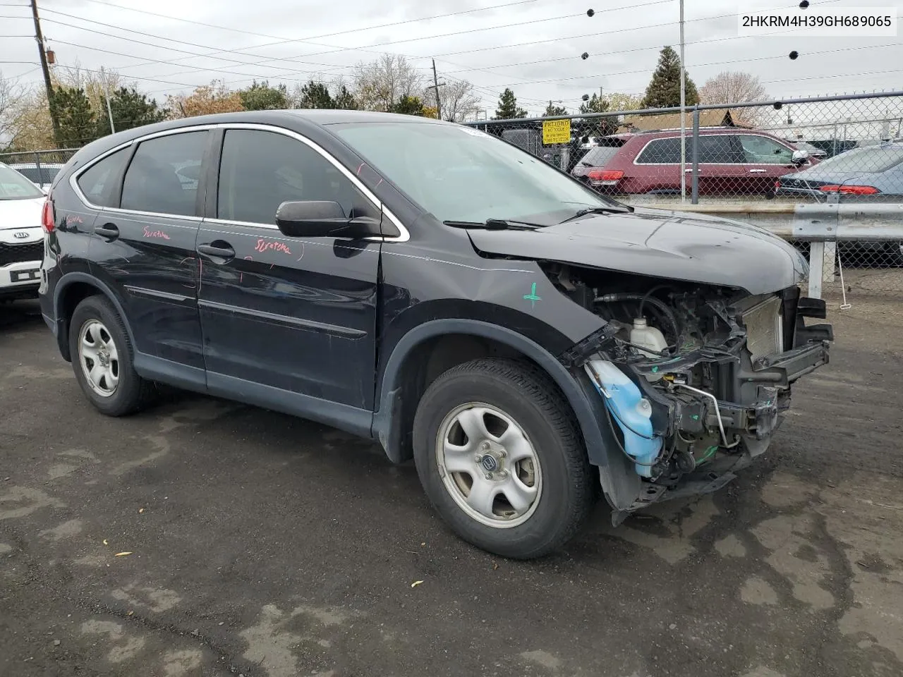 2016 Honda Cr-V Lx VIN: 2HKRM4H39GH689065 Lot: 79254234