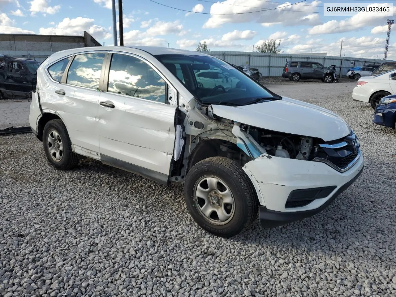 2016 Honda Cr-V Lx VIN: 5J6RM4H33GL033465 Lot: 79320864